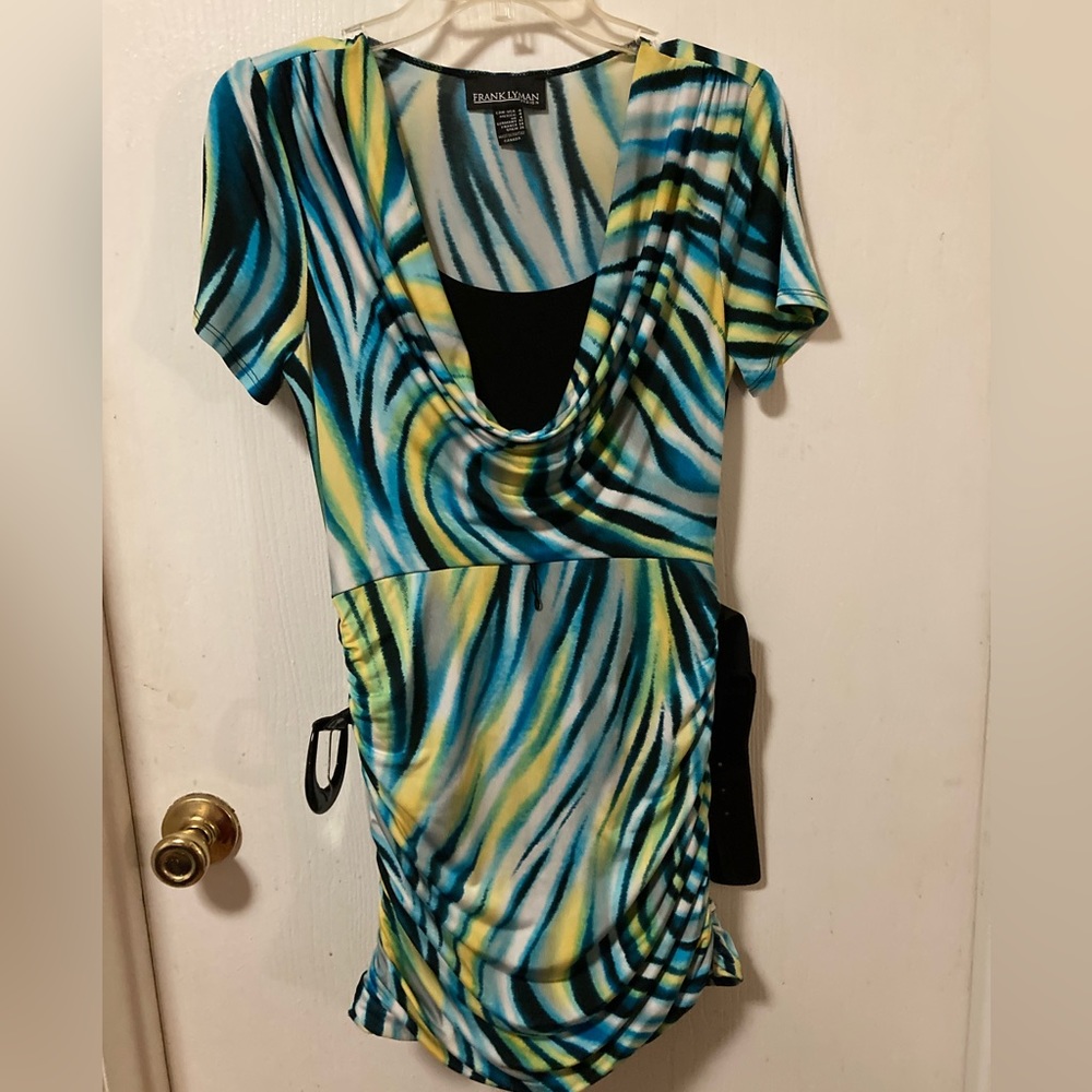 Vintage Frank Lyman Design Dress with Belt